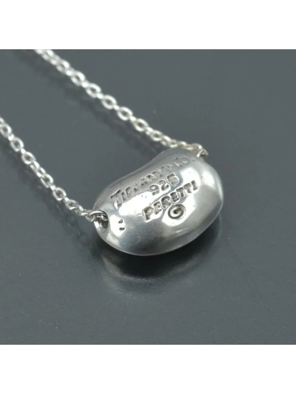 Tiffany & Co Bean S Necklace 925 Sterling Silver